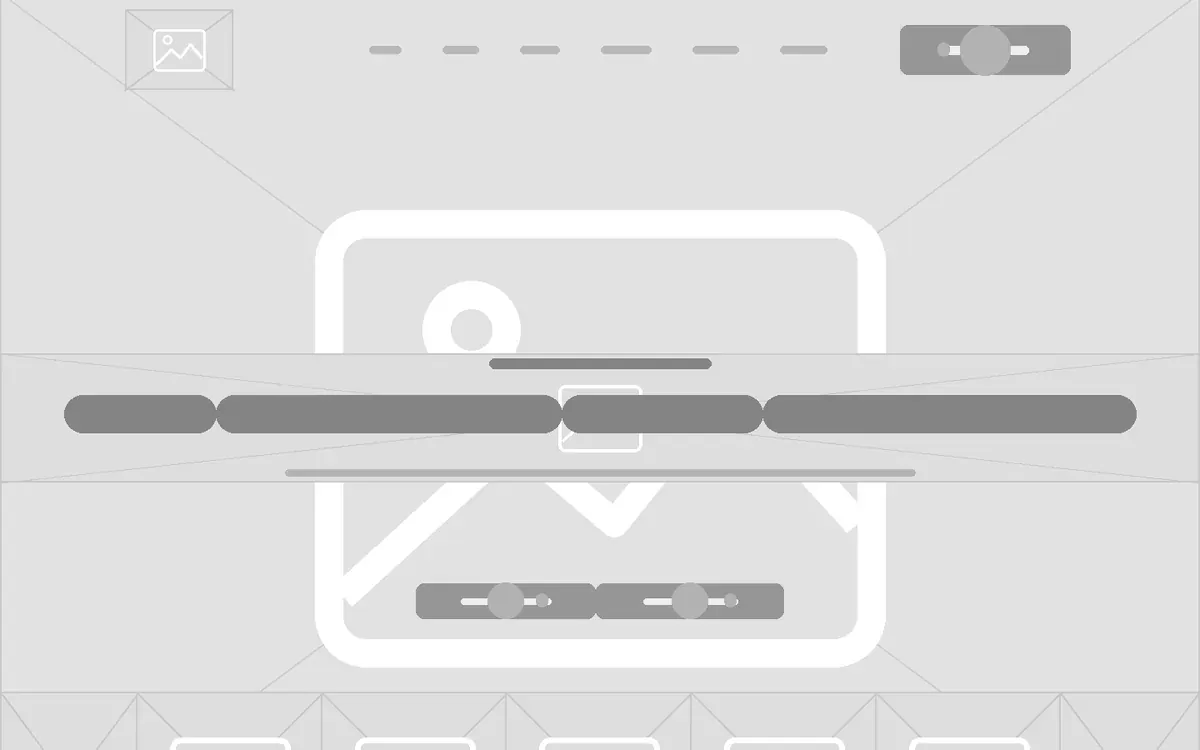 Dembe Restaurant website wireframe before design