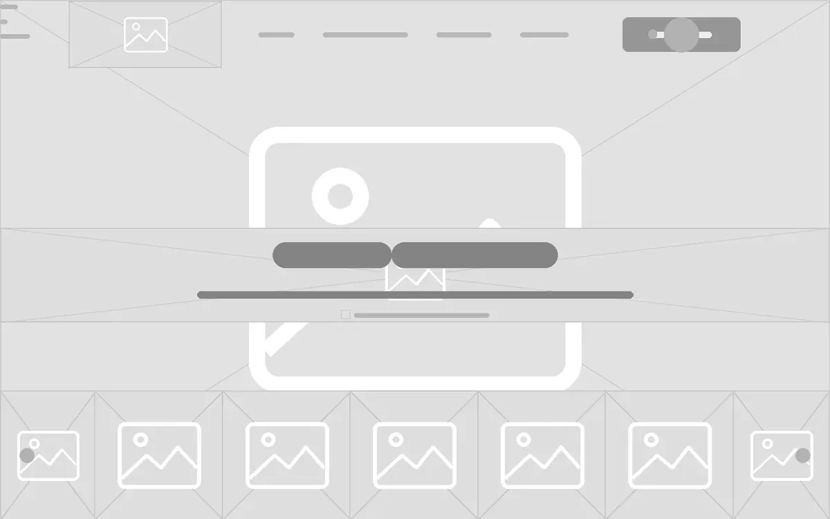 Lidya Moges website wireframe before design