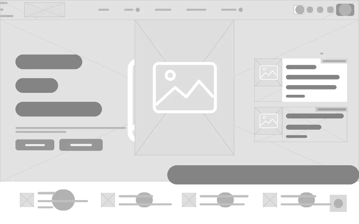 Opula Cosmetics website wireframe before design